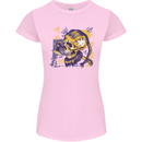 Viking Symbols Skull Womens Petite Cut T-Shirt Light Pink