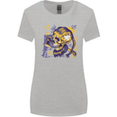 Viking Symbols Skull Womens Wider Cut T-Shirt Sports Grey