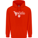 Viking Thor Odin Valhalla Norse Mythology Childrens Kids Hoodie Bright Red