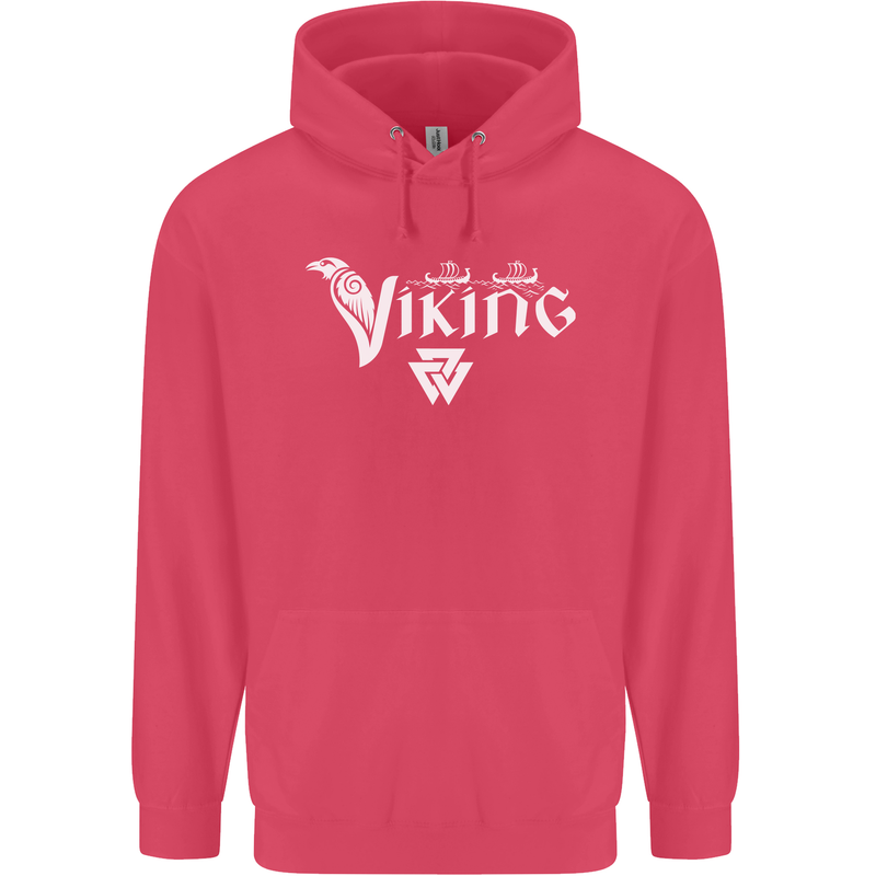 Viking Thor Odin Valhalla Norse Mythology Childrens Kids Hoodie Heliconia