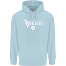 Viking Thor Odin Valhalla Norse Mythology Childrens Kids Hoodie Light Blue