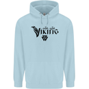 Viking Thor Odin Valhalla Norse Mythology Childrens Kids Hoodie Light Blue