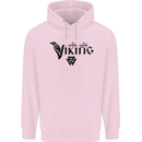 Viking Thor Odin Valhalla Norse Mythology Childrens Kids Hoodie Light Pink