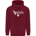 Viking Thor Odin Valhalla Norse Mythology Childrens Kids Hoodie Maroon