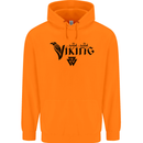 Viking Thor Odin Valhalla Norse Mythology Childrens Kids Hoodie Orange