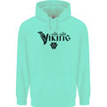 Viking Thor Odin Valhalla Norse Mythology Childrens Kids Hoodie Peppermint