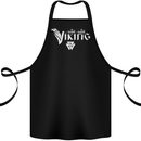 Viking Thor Odin Valhalla Norse Mythology Cotton Apron 100% Organic Black
