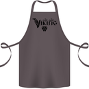 Viking Thor Odin Valhalla Norse Mythology Cotton Apron 100% Organic Dark Grey