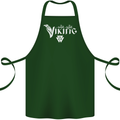 Viking Thor Odin Valhalla Norse Mythology Cotton Apron 100% Organic Forest Green