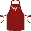 Viking Thor Odin Valhalla Norse Mythology Cotton Apron 100% Organic Maroon