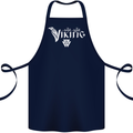 Viking Thor Odin Valhalla Norse Mythology Cotton Apron 100% Organic Navy Blue