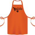 Viking Thor Odin Valhalla Norse Mythology Cotton Apron 100% Organic Orange