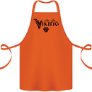 Viking Thor Odin Valhalla Norse Mythology Cotton Apron 100% Organic Orange