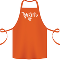 Viking Thor Odin Valhalla Norse Mythology Cotton Apron 100% Organic Orange