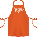 Viking Thor Odin Valhalla Norse Mythology Cotton Apron 100% Organic Orange