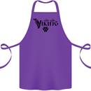 Viking Thor Odin Valhalla Norse Mythology Cotton Apron 100% Organic Purple