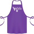 Viking Thor Odin Valhalla Norse Mythology Cotton Apron 100% Organic Purple