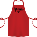 Viking Thor Odin Valhalla Norse Mythology Cotton Apron 100% Organic Red