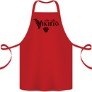Viking Thor Odin Valhalla Norse Mythology Cotton Apron 100% Organic Red