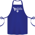 Viking Thor Odin Valhalla Norse Mythology Cotton Apron 100% Organic Royal Blue