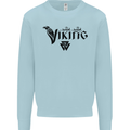 Viking Thor Odin Valhalla Norse Mythology Kids Sweatshirt Jumper Light Blue