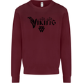 Viking Thor Odin Valhalla Norse Mythology Kids Sweatshirt Jumper Maroon