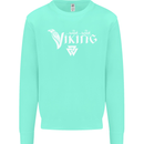 Viking Thor Odin Valhalla Norse Mythology Kids Sweatshirt Jumper Peppermint