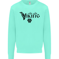 Viking Thor Odin Valhalla Norse Mythology Kids Sweatshirt Jumper Peppermint