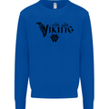 Viking Thor Odin Valhalla Norse Mythology Kids Sweatshirt Jumper Royal Blue