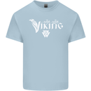 Viking Thor Odin Valhalla Norse Mythology Kids T-Shirt Childrens Light Blue
