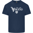 Viking Thor Odin Valhalla Norse Mythology Kids T-Shirt Childrens Navy Blue