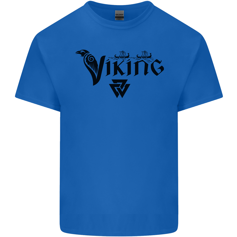 Viking Thor Odin Valhalla Norse Mythology Kids T-Shirt Childrens Royal Blue