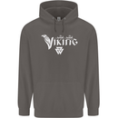 Viking Thor Odin Valhalla Norse Mythology Mens 80% Cotton Hoodie Charcoal