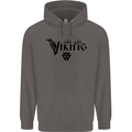 Viking Thor Odin Valhalla Norse Mythology Mens 80% Cotton Hoodie Charcoal