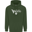 Viking Thor Odin Valhalla Norse Mythology Mens 80% Cotton Hoodie Forest Green