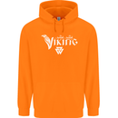 Viking Thor Odin Valhalla Norse Mythology Mens 80% Cotton Hoodie Orange