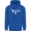 Viking Thor Odin Valhalla Norse Mythology Mens 80% Cotton Hoodie Royal Blue