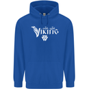Viking Thor Odin Valhalla Norse Mythology Mens 80% Cotton Hoodie Royal Blue