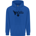 Viking Thor Odin Valhalla Norse Mythology Mens 80% Cotton Hoodie Royal Blue