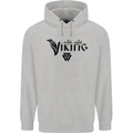 Viking Thor Odin Valhalla Norse Mythology Mens 80% Cotton Hoodie Sports Grey