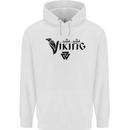 Viking Thor Odin Valhalla Norse Mythology Mens 80% Cotton Hoodie White