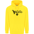 Viking Thor Odin Valhalla Norse Mythology Mens 80% Cotton Hoodie Yellow