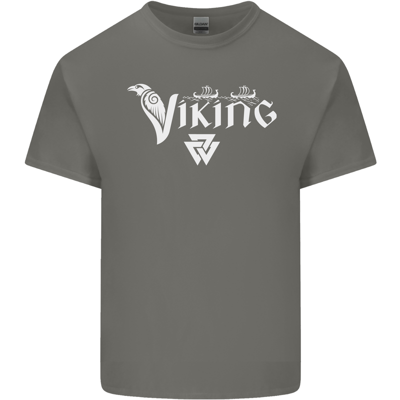 Viking Thor Odin Valhalla Norse Mythology Mens Cotton T-Shirt Tee Top Charcoal