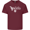 Viking Thor Odin Valhalla Norse Mythology Mens Cotton T-Shirt Tee Top Maroon