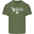 Viking Thor Odin Valhalla Norse Mythology Mens Cotton T-Shirt Tee Top Military Green