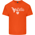 Viking Thor Odin Valhalla Norse Mythology Mens Cotton T-Shirt Tee Top Orange