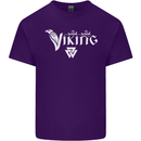 Viking Thor Odin Valhalla Norse Mythology Mens Cotton T-Shirt Tee Top Purple