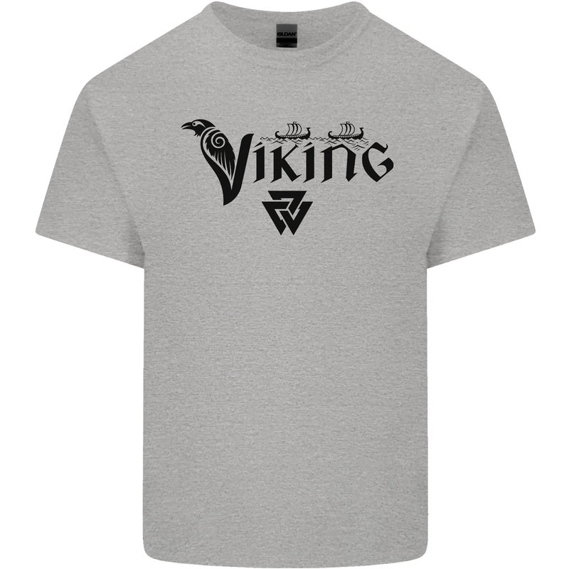 Viking Thor Odin Valhalla Norse Mythology Mens Cotton T-Shirt Tee Top Sports Grey