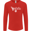 Viking Thor Odin Valhalla Norse Mythology Mens Long Sleeve T-Shirt Red