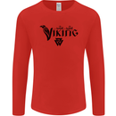 Viking Thor Odin Valhalla Norse Mythology Mens Long Sleeve T-Shirt Red